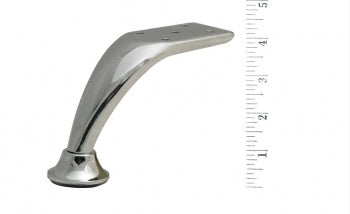 Metal Furniture Leg LR4520 Nickel or Brushed Nickel