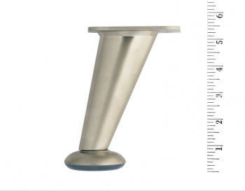 Metal Furniture Leg LR5022 Brushed Nickel
