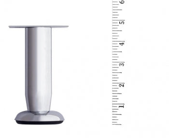 Metal Furniture Leg LRT2648 Nickel Round