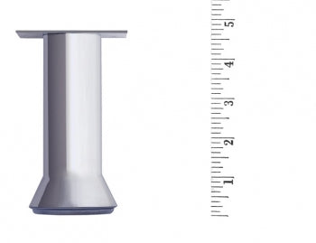 Metal Furniture Leg LRT3648 Nickel Round